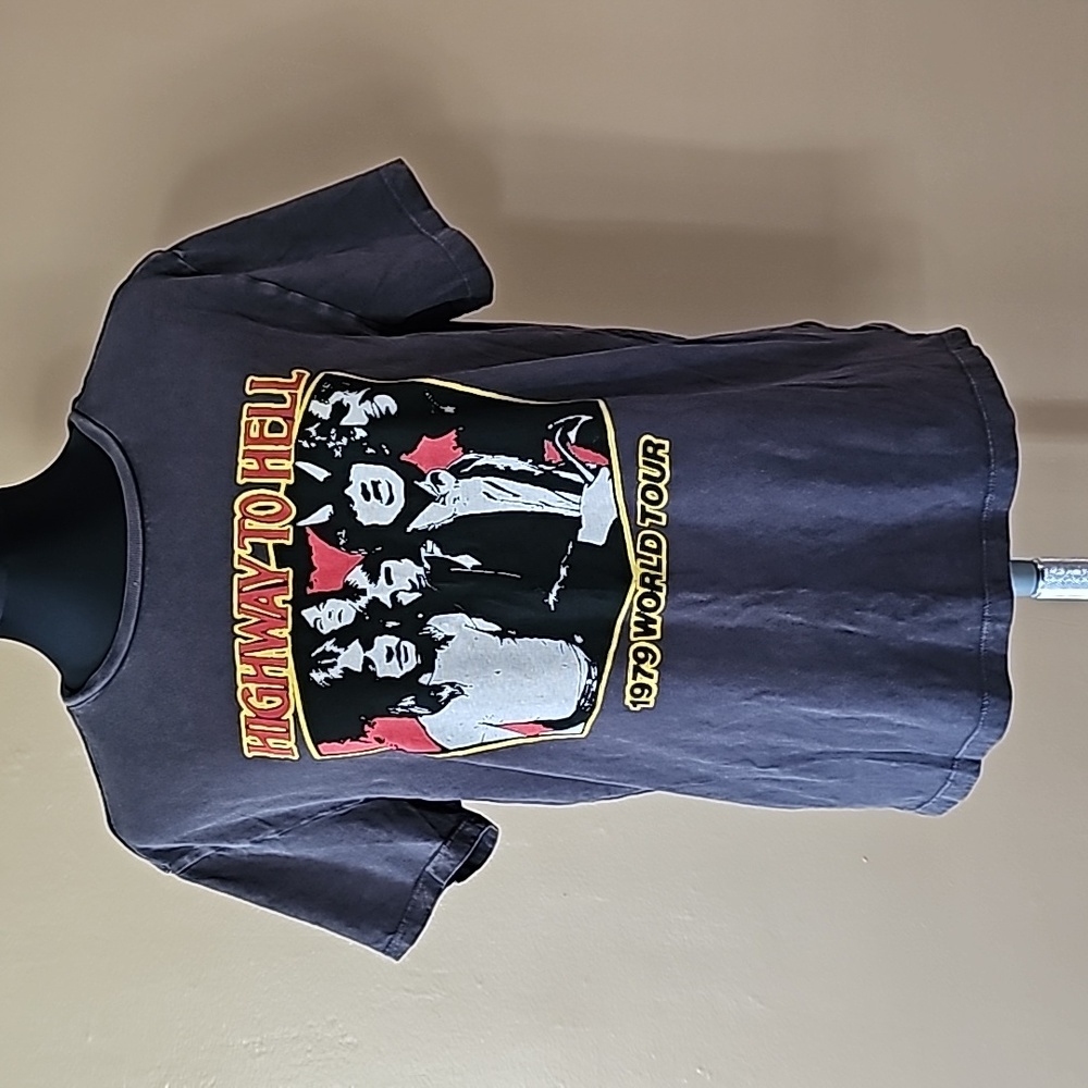 Lucky Brand AC⚡️DC Gray Concert T-Shirt Women's Size Small